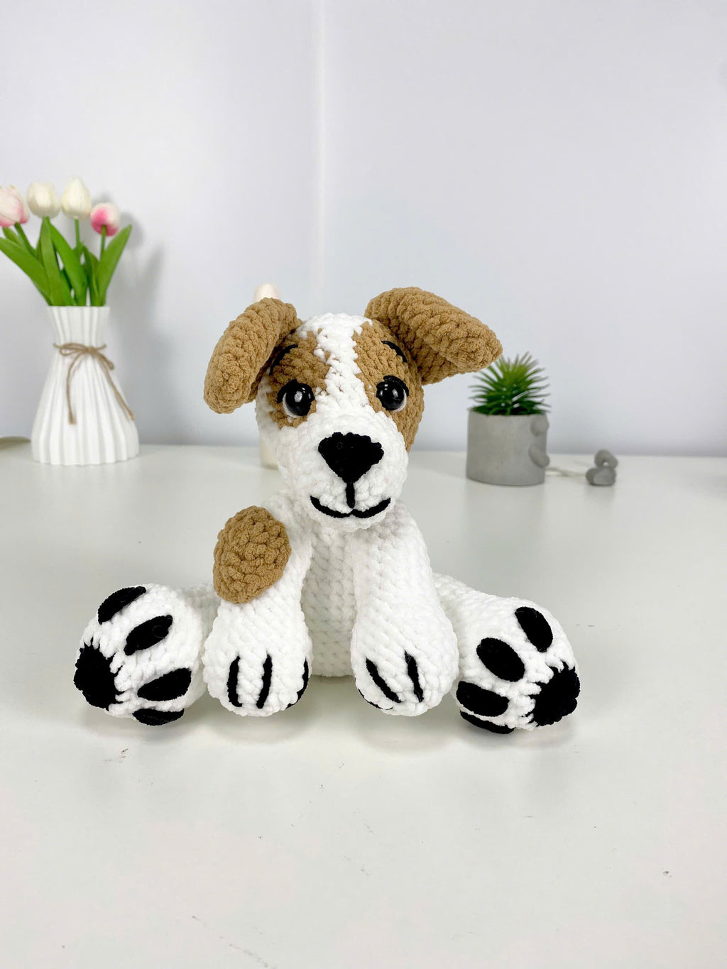 Jack Russell Crochet Pattern: Amigurumi Puppy Plush Toy (PDF Pattern)
