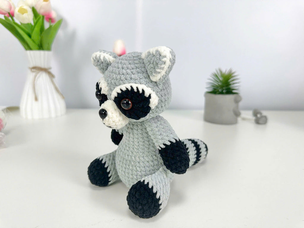 Raccoon Amigurumi Crochet Pattern, Plush Toy DIY (PDF)