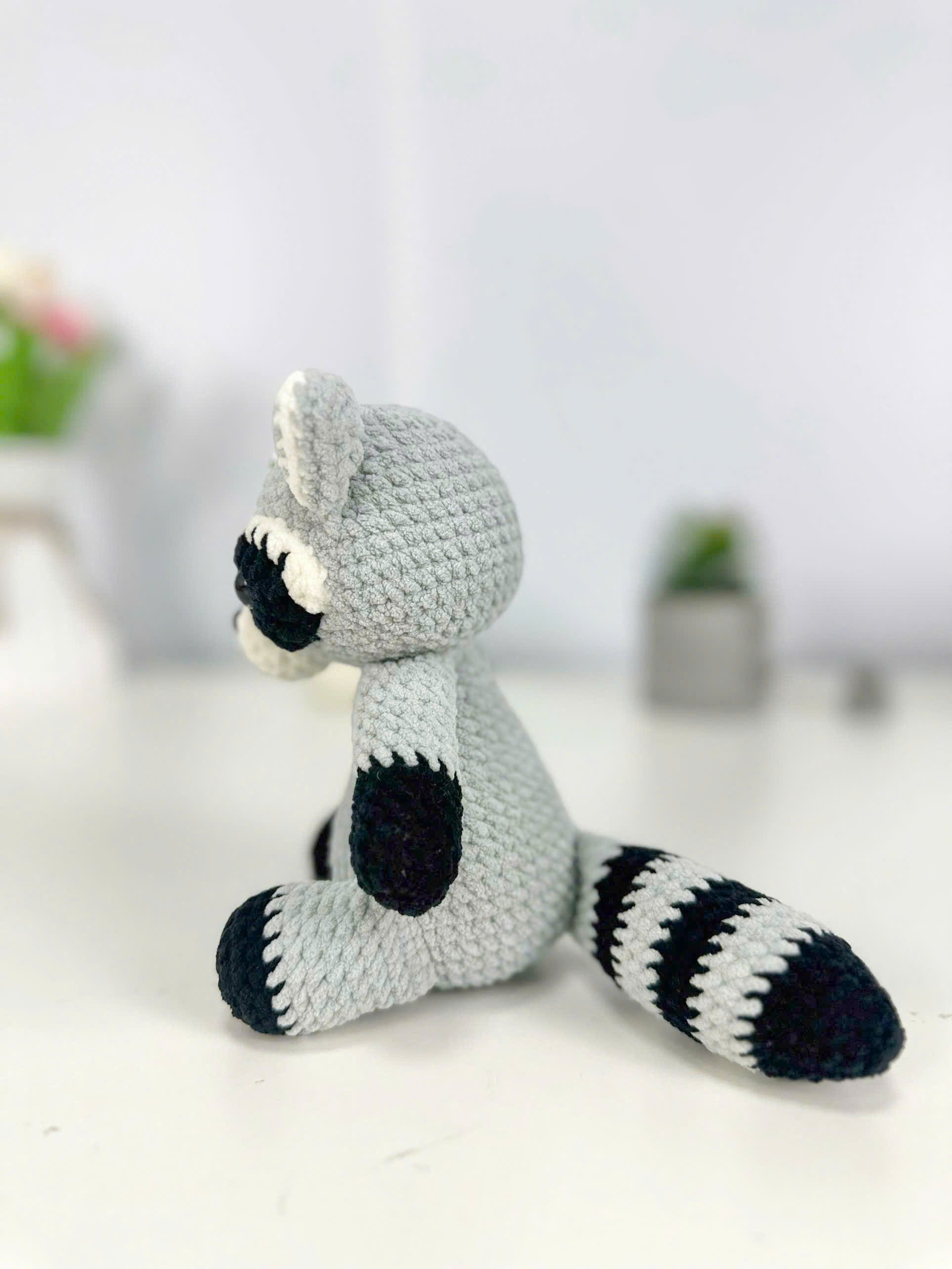 Raccoon Amigurumi Crochet Pattern, Plush Toy DIY (PDF)