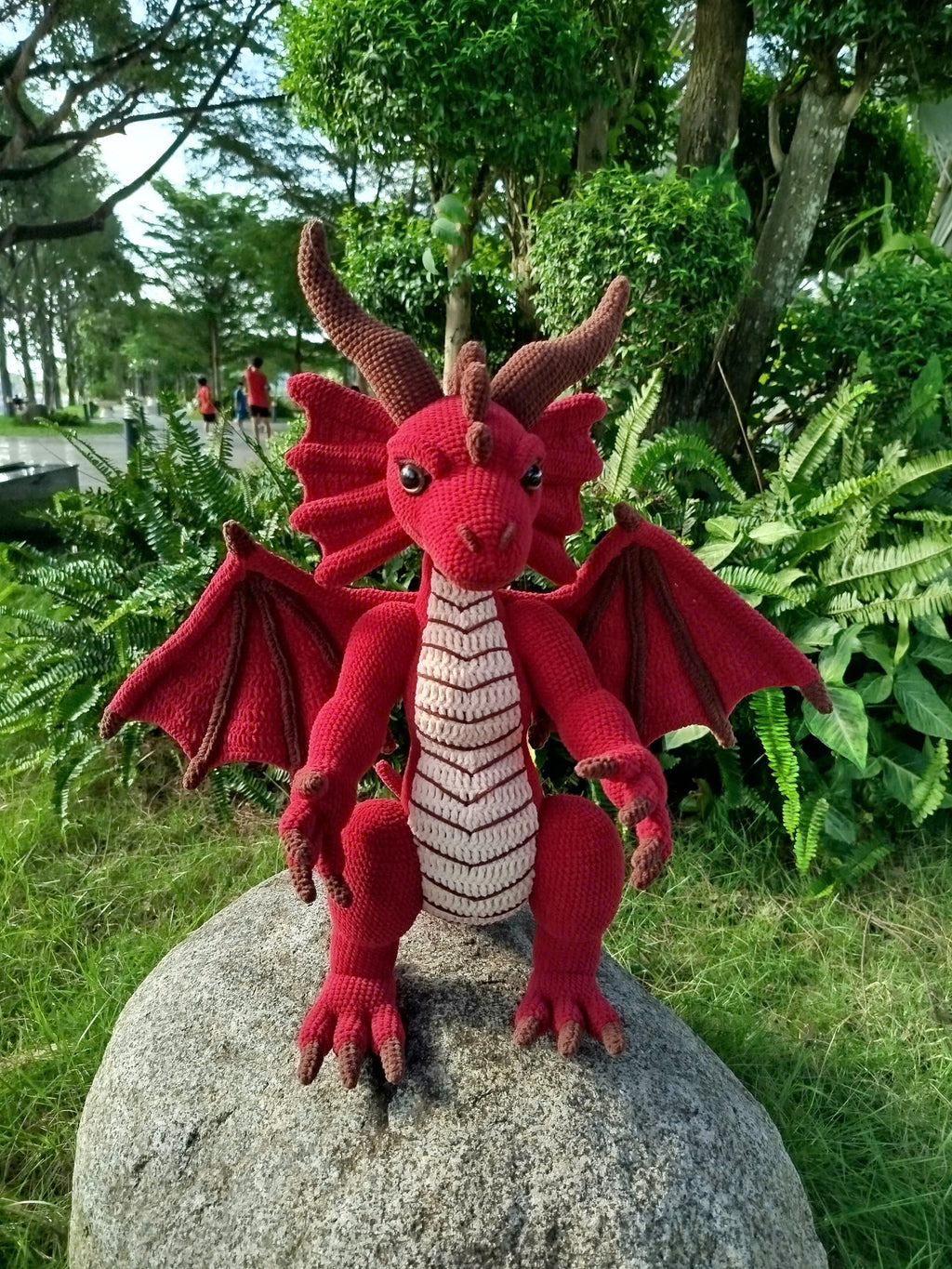 Red Dragon Amigurumi Crochet Pattern: Advanced Level Plushie (PDF Pattern)