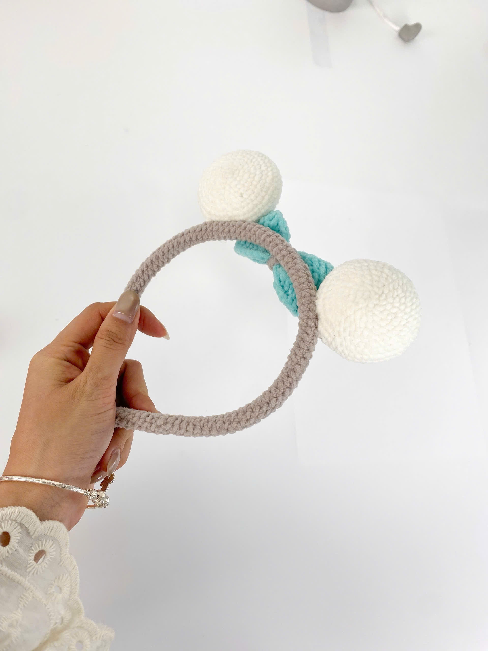 Crochet Snowflake Baby Headband Pattern with Bow (PDF Pattern)