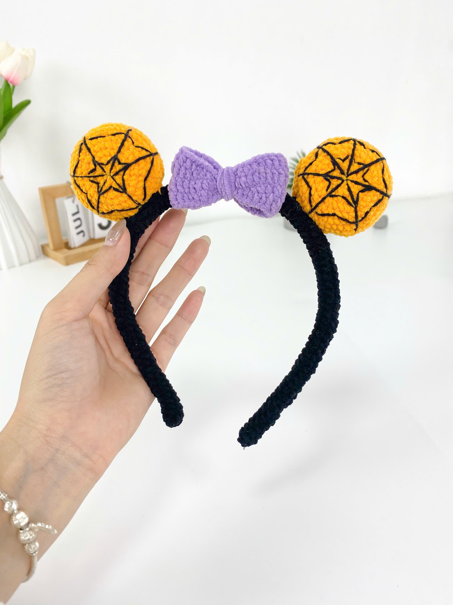 Crochet Pumpkin Ears Headband Pattern: Halloween Costume (PDF Pattern)