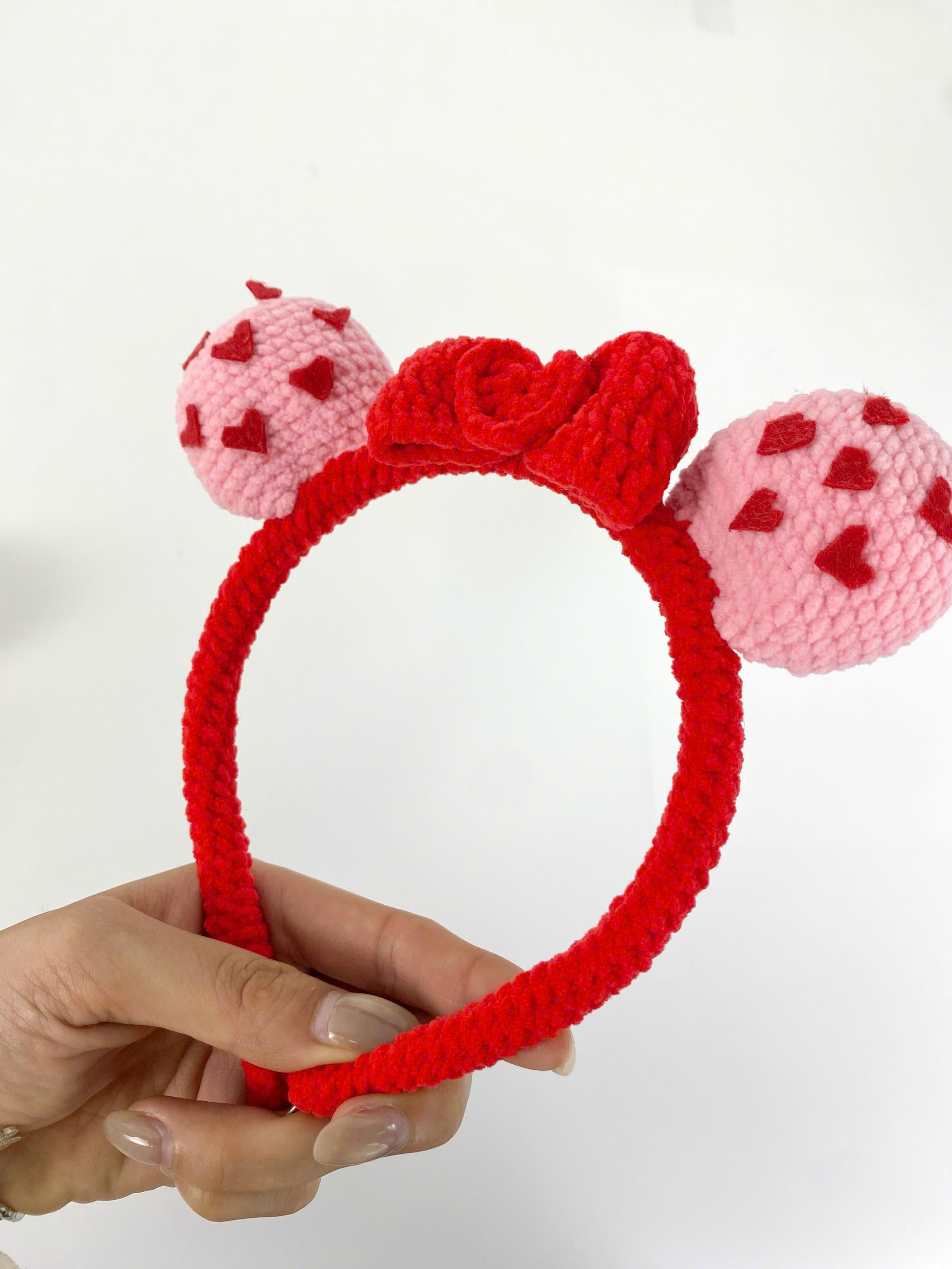 Crochet Valentine Heart Headband Pattern: Amigurumi Hair Accessory (PDF Pattern)