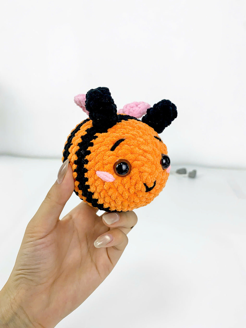 Bee Crochet Pattern PDF: Amigurumi Bumble Bee Plush Toy (Digital Download)