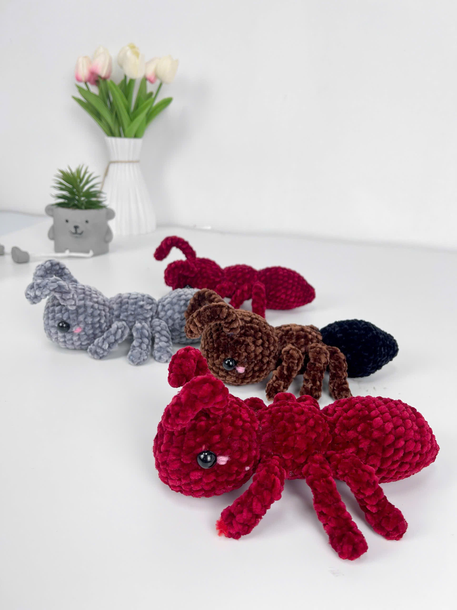 Amigurumi Ant Crochet Pattern PDF: Easy Beginner Insect Plush Toy (Digital Download)