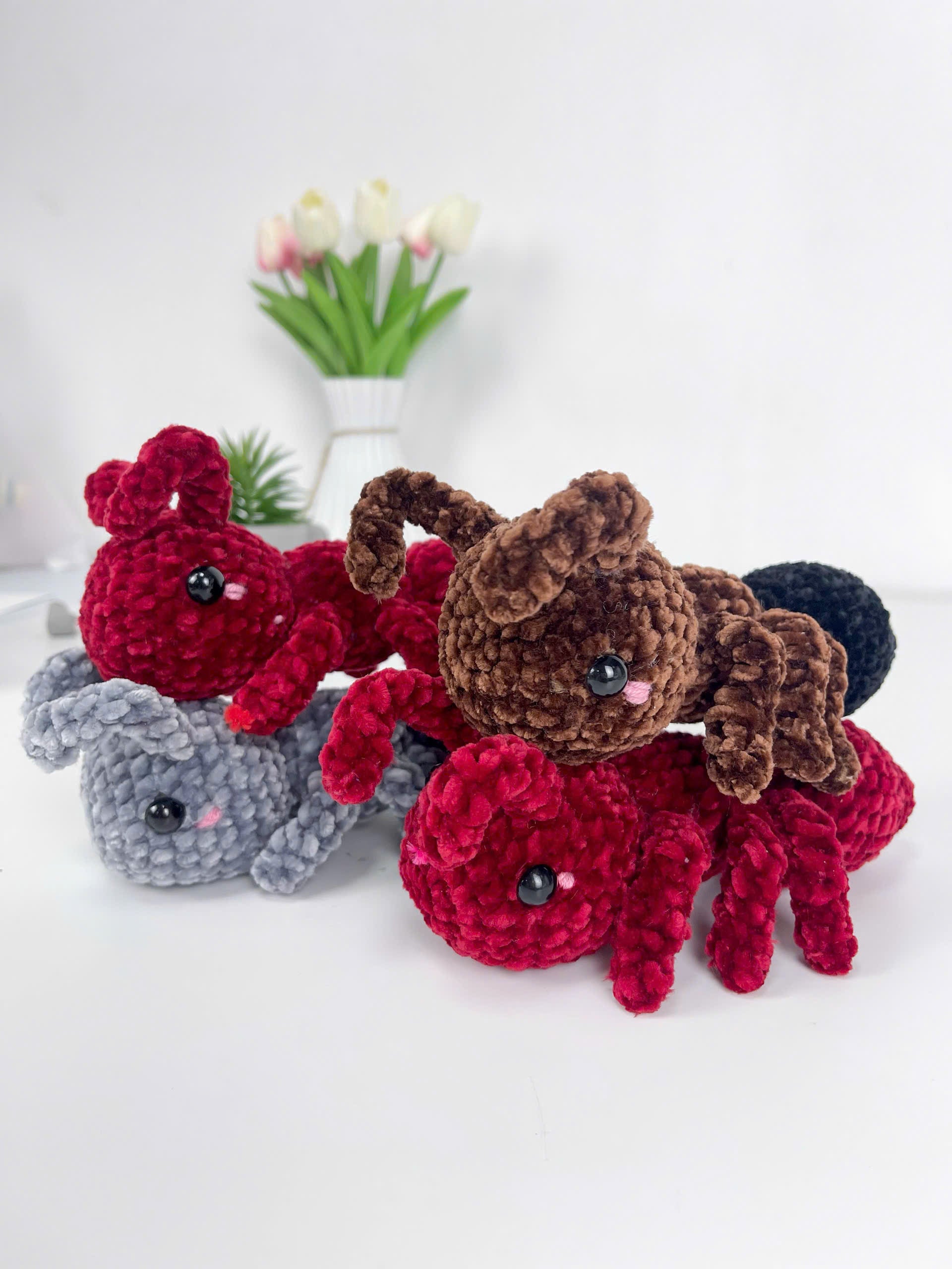Amigurumi Ant Crochet Pattern PDF: Easy Beginner Insect Plush Toy (Digital Download)