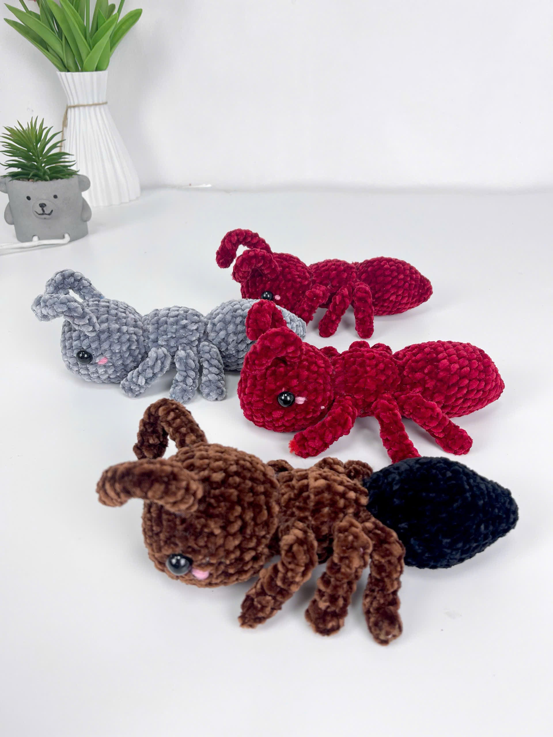 Amigurumi Ant Crochet Pattern PDF: Easy Beginner Insect Plush Toy (Digital Download)