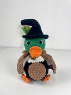 Halloween Crochet Duck Pattern, Amigurumi Witch Ghost Pumpkin Plush Toy (PDF)