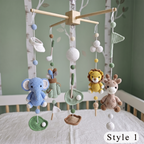 Crochet Golf Safari Baby Mobile, Golf Club Nursery Hanging, Baby Shower Gift for Boy or Girl Room