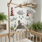 Felt Lighthouse Coast Baby Mobile